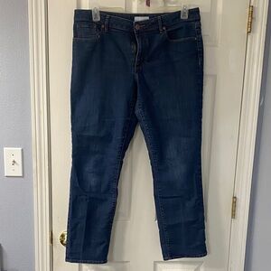 LOFT Women's Straight Leg Jeans - Dark Blue